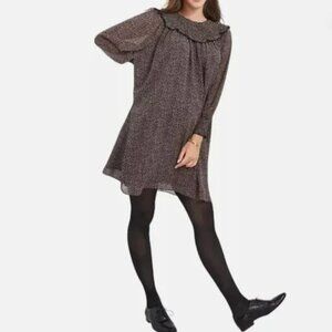 HATCH Maternity the Athalie Mini Dress in Mocha Ditsy Floral, Size 0-2 / XS NWT